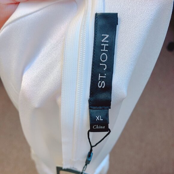 NWT St. John Collection White Sleeveless Blouse XL - Picture 5 of 7